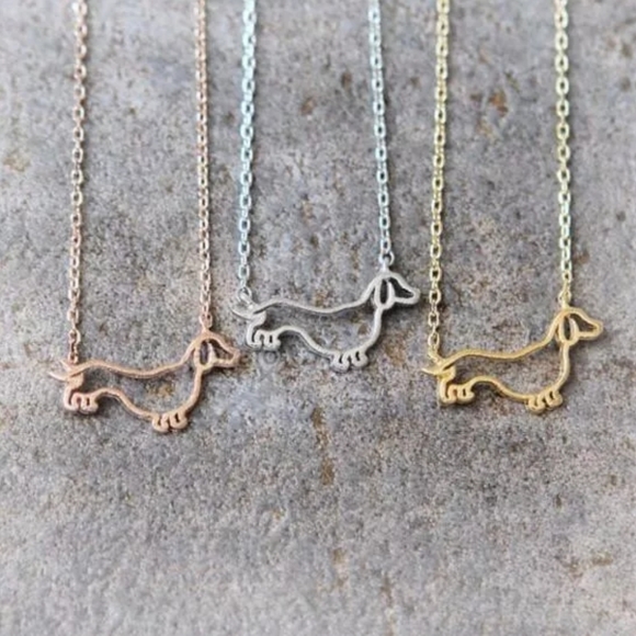 daisies Other - 2/$20 DACHSHUND 🐕 DOG LOVER NECKLACE ❤️ UNISEX gold or silver